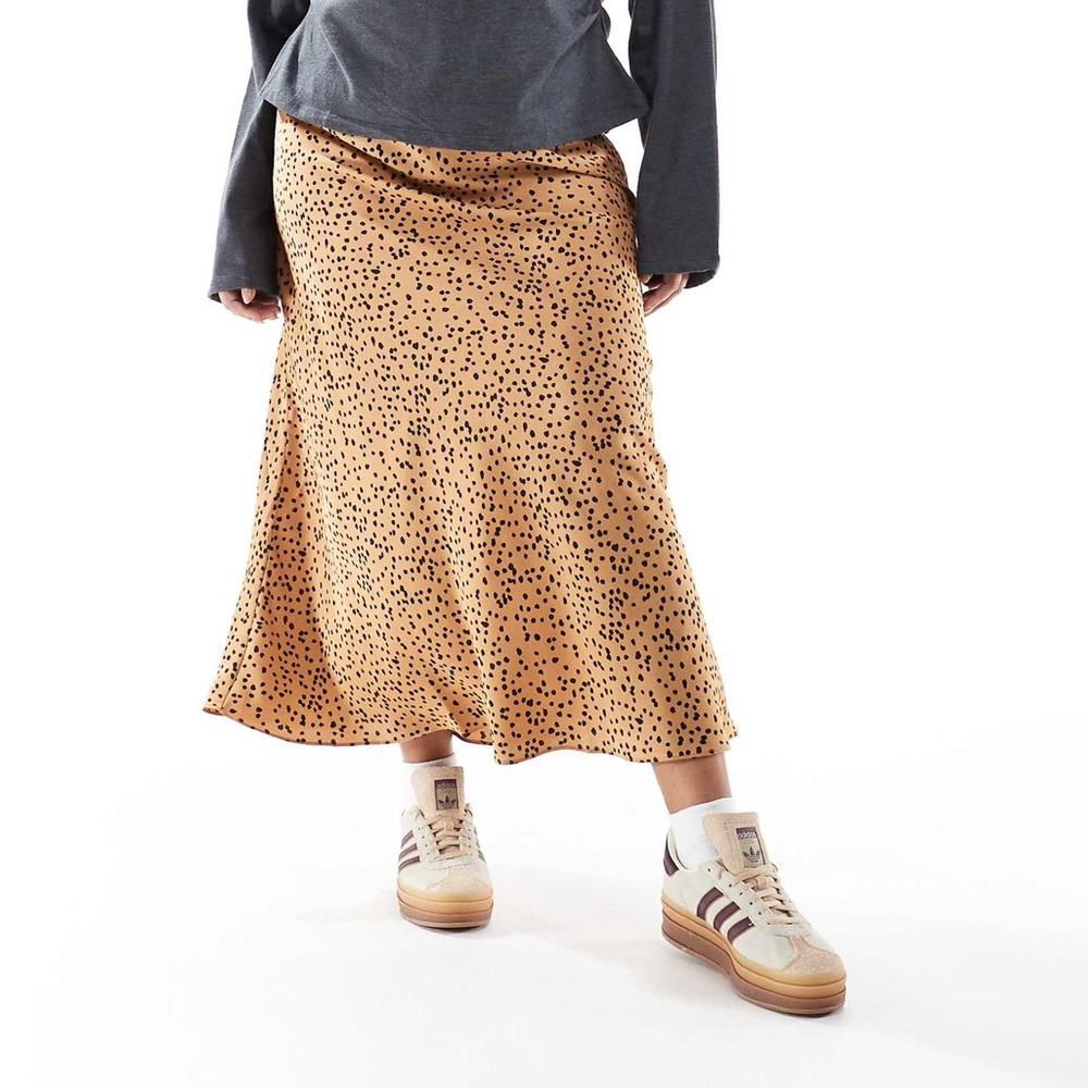 Satin Midi Skirt